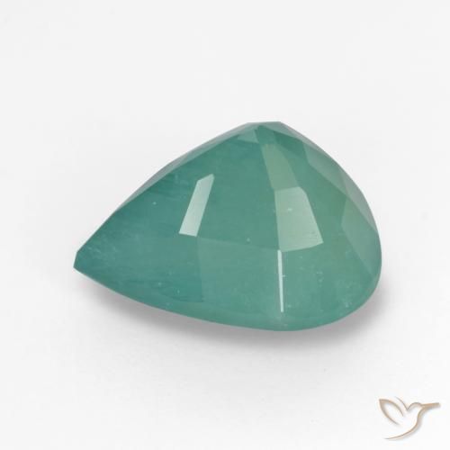 Grandidierite Gemstone in 11.4 x 9.5 mm Size for Sale, Grandidierite Stone in Green-Blue Color