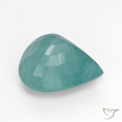 Grandidierite Gemstone in 14 x 12 mm (calibrated) Size for Sale, Grandidierite Stone in Deep Blue Green Color