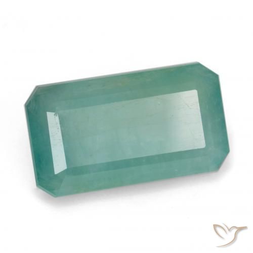 7.33 ct Blue Green Grandidierite, 16 x 9 mm Octagon Cut From Madagascar, Photo A