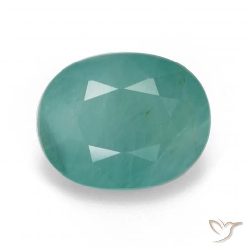 Grandidierite Turquoise Ovale 12,7 x 10,1mm de Madagascar, poids de 6,01 ct, pierre gemme naturelle Non traité de pureté si-i1, 1 pièce de grandidiérite oval facet, couleur : Vert mousse de mer, dureté de Mohs de 7 à 7.5 convient aux bijoux de tous les jours, pierre de sagesse, Photo A