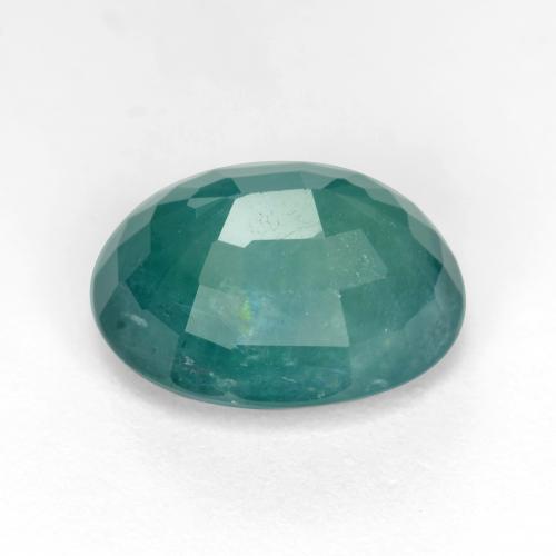 Grandidierite Gemstone in 11.9 x 9.5 mm Size for Sale, Grandidierite Stone in Dark Green Blue Color