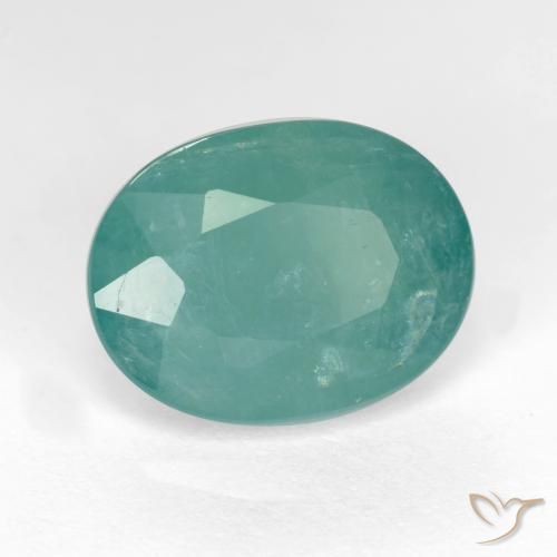 6.32 ct Turquoise Grandidierite Stone, Natural Grandidierite in Oval Facet Shape for Sale