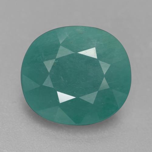 Зеленовато-синий Грандидьерит Камень - 9ct Фасетный Овал (ID: 548059)