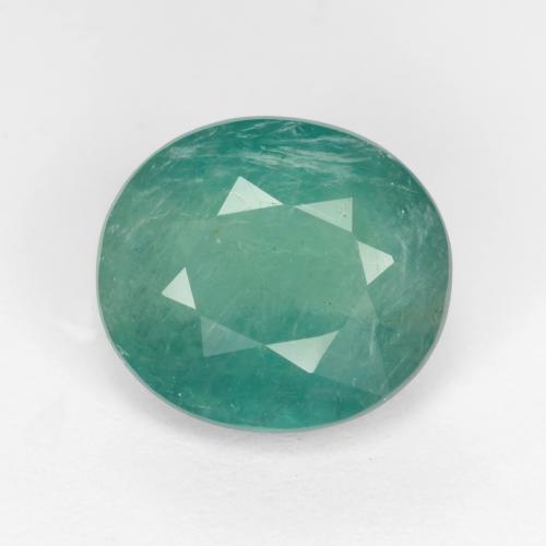 3.45 ct Turquoise Grandidierite Gemstone, Grandidierite Gem in Oval Facet Shape for Sale.