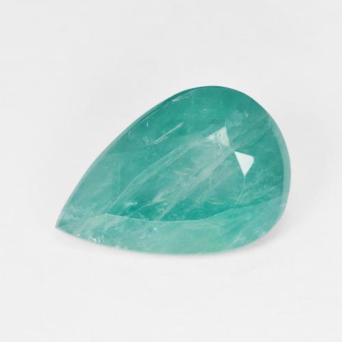 4.43 ct Turquoise Grandidierite Stone, Natural Grandidierite in Pear Facet Shape for Sale
