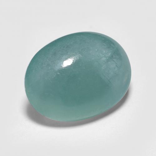4.59 ct Turquoise Grandidierite Stone, Natural Grandidierite in Oval Cabochon Shape for Sale