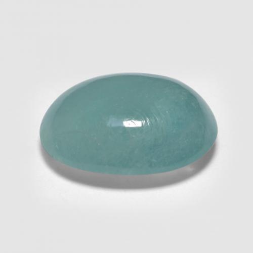 Grandidierite Gemstone in 12.7 x 9.7 mm Size for Sale, Grandidierite Stone in Medium Blue Green Color