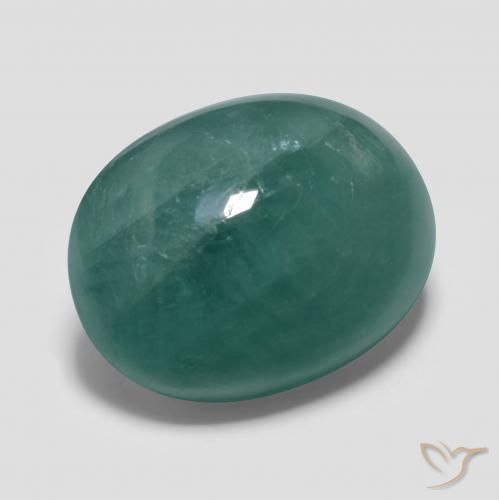 14.47 ct Turquoise Grandidierite Stone, Natural Grandidierite in Oval Cabochon Shape for Sale