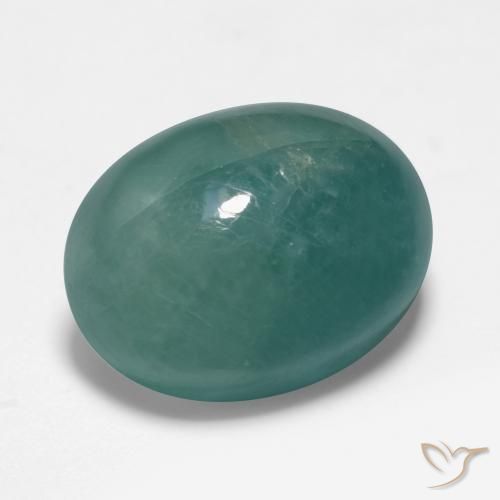 8.54 ct Turquoise Grandidierite Stone, Natural Grandidierite in Oval Cabochon Shape for Sale