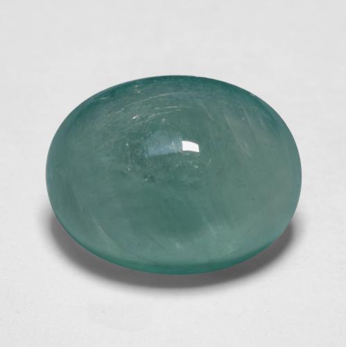 7.44 ct Turquoise Grandidierite Gemstone, Grandidierite Gem in Oval Cabochon Shape for Sale.