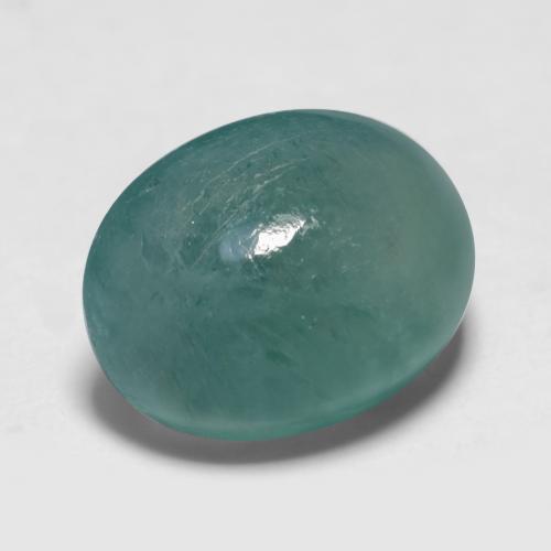 7.44 ct Turquoise Grandidierite Stone, Natural Grandidierite in Oval Cabochon Shape for Sale