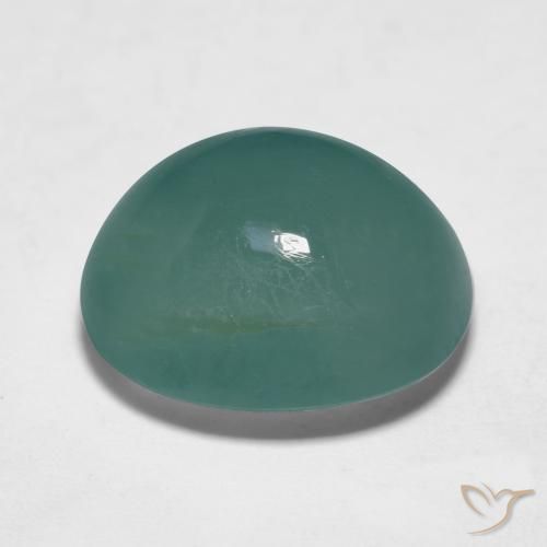 Grandidierite Gemstone in 14.8 x 13.3 mm Size for Sale, Grandidierite Stone in Green-Blue Color