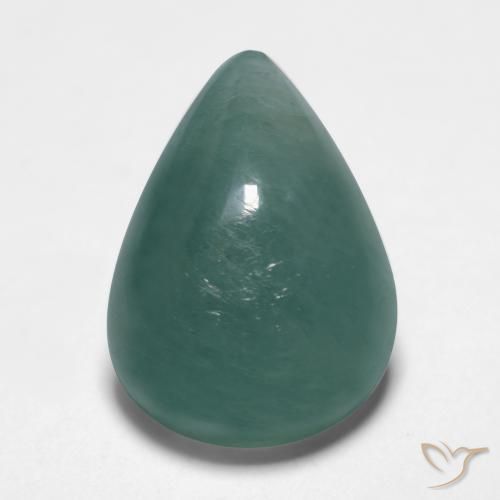 9.07 ct Turquoise Grandidierite Stone, Natural Grandidierite in Pear Cabochon Shape for Sale