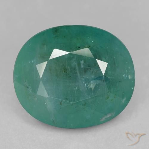 12.41 ct Blue Green Grandidierite, 15.6 x 13.3 mm Oval Cut From Madagascar, Photo A