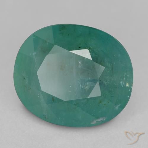 12.41 ct Turquoise Grandidierite Stone, Natural Grandidierite in Oval Facet Shape for Sale