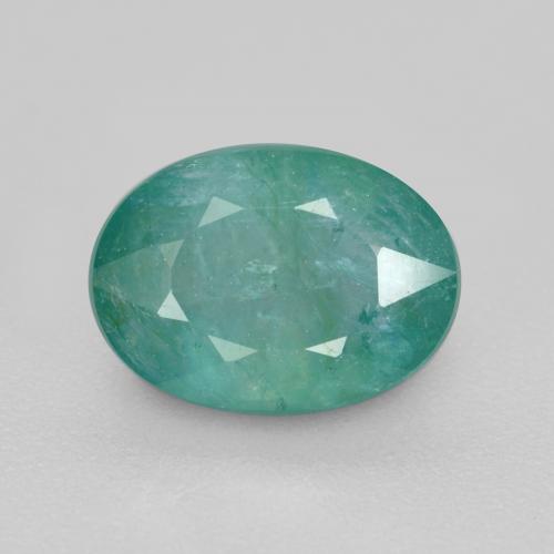 1.44 ct Turquoise Grandidierite Gemstone, Grandidierite Gem in Oval Facet Shape for Sale.