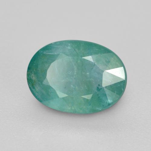 1.44 ct Turquoise Grandidierite Stone, Natural Grandidierite in Oval Facet Shape for Sale