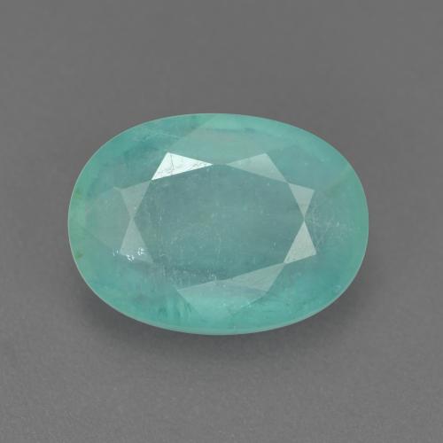 Sea Foam Green Grandidierite Edelstein - 3.2ct Oval facettiert (ID: 561046)