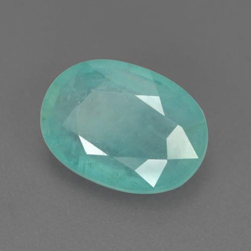 3.23 ct Turquoise Grandidierite Stone, Natural Grandidierite in Oval Facet Shape for Sale