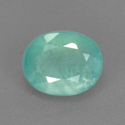 1.58 ct Turquoise Grandidierite Gemstone, Grandidierite Gem in Oval Facet Shape for Sale.