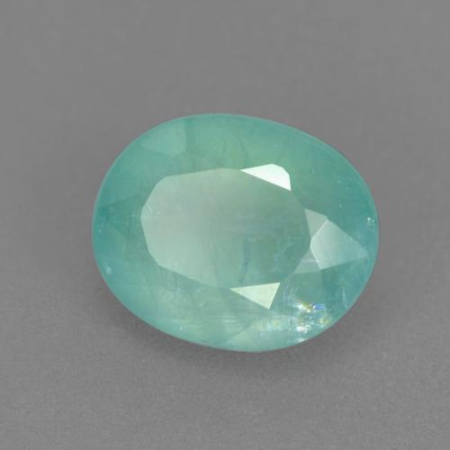 1.58 ct Turquoise Grandidierite Stone, Natural Grandidierite in Oval Facet Shape for Sale
