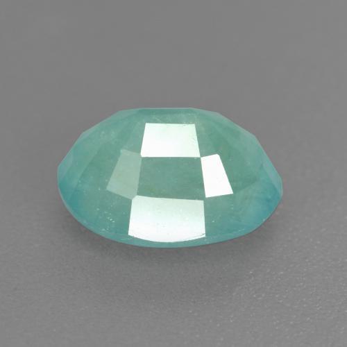 Grandidierite Gemstone in 8.1 x 6.4 mm Size for Sale, Grandidierite Stone in Bluish Green Color