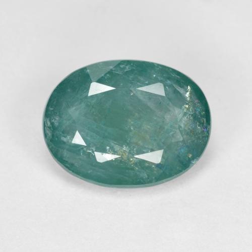 1.87 ct Turquoise Grandidierite Gemstone, Grandidierite Gem in Oval Facet Shape for Sale.