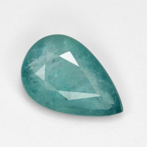 1.04 ct Turquoise Grandidierite Gemstone, Grandidierite Gem in Pear Facet Shape for Sale.