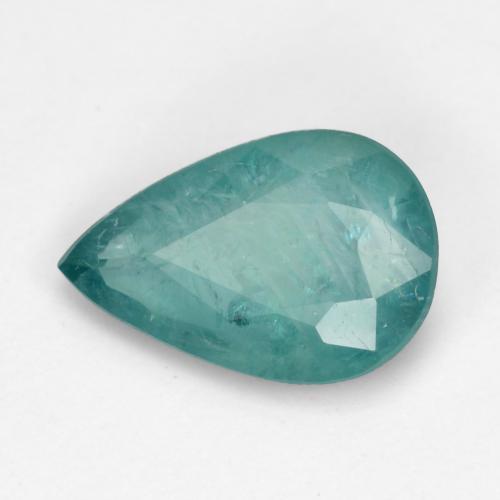 1.04 ct Turquoise Grandidierite Stone, Natural Grandidierite in Pear Facet Shape for Sale