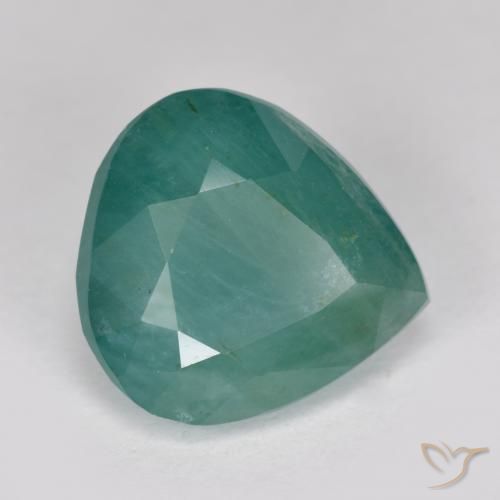3.30 ct Turquoise Grandidierite Stone, Natural Grandidierite in Pear Facet Shape for Sale