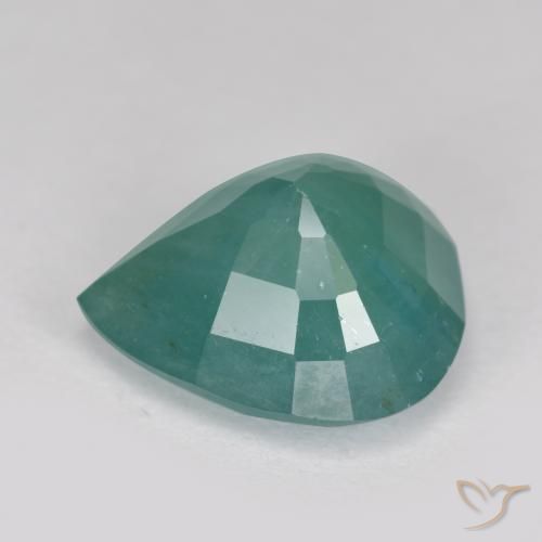 Grandidierite Gemstone in 10.5 x 9.9 mm Size for Sale, Grandidierite Stone in Green-Blue Color