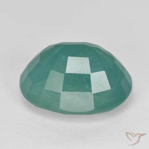 Grandidierite Gemstone in 11.6 x 9.5 mm Size for Sale, Grandidierite Stone in Green Blue Tone Color