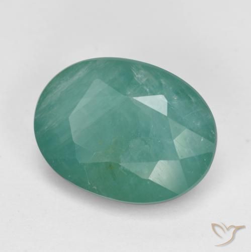 3.56 ct Turquoise Grandidierite Stone, Natural Grandidierite in Oval Facet Shape for Sale