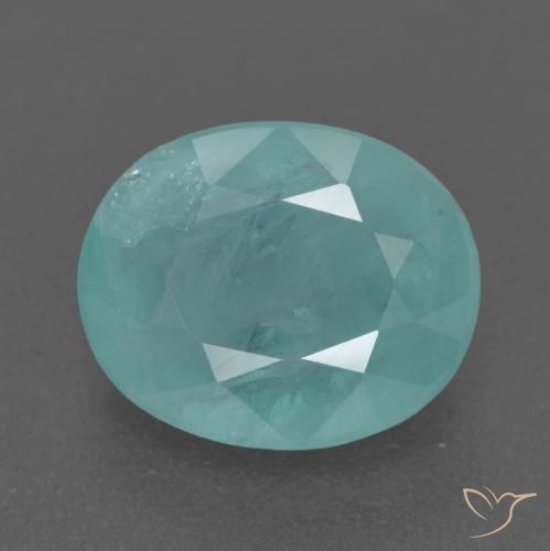 Turchese Grandidierite Gem - 3.7ct Ovale sfaccettato (ID: 561758)