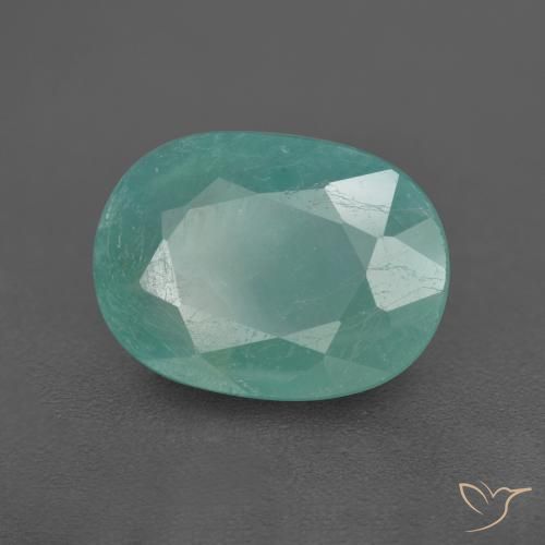 2.64 ct Turquoise Grandidierite Stone, Natural Grandidierite in Oval Facet Shape for Sale