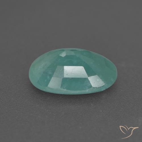 Grandidierite Gemstone in 10.9 x 8 mm Size for Sale, Grandidierite Stone in Greenish Blue Color