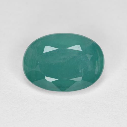 1.64 ct Turquoise Grandidierite Gemstone, Grandidierite Gem in Oval Facet Shape for Sale.