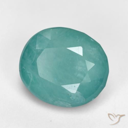 2.62 ct Turquoise Grandidierite Stone, Natural Grandidierite in Oval Facet Shape for Sale