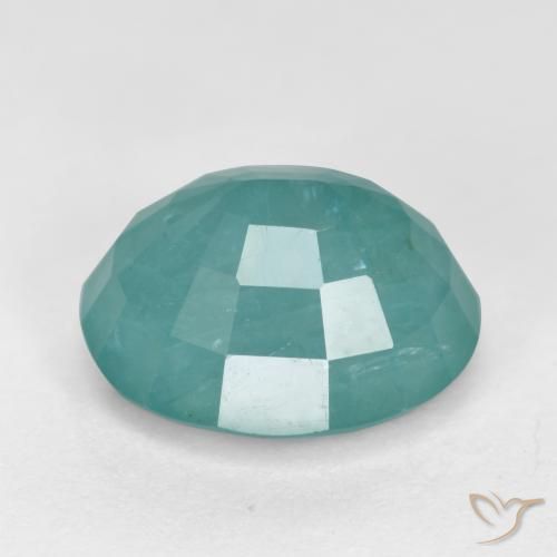 Grandidierite Gemstone in 9.3 x 8 mm Size for Sale, Grandidierite Stone in Turquoise Color