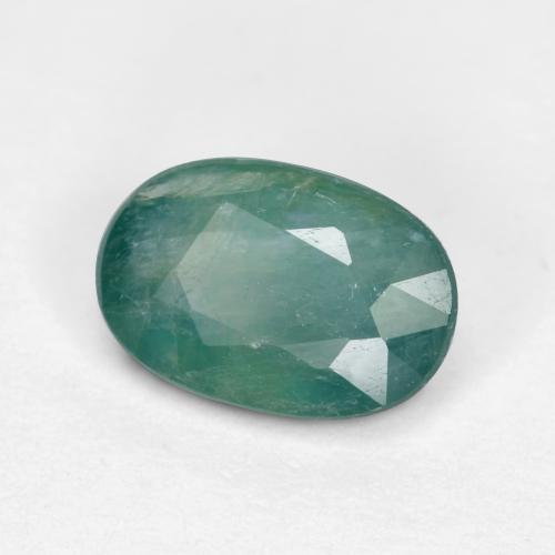 0.74 ct Turquoise Grandidierite Stone, Natural Grandidierite in Oval Facet Shape for Sale
