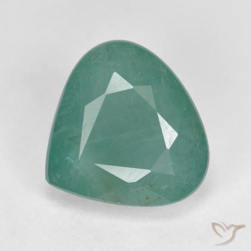 Grandidierite Poire en damier des États-Unis 4,17 ct, dimension 11,1 x 10,4mm, pureté vs-si, pierre gemme naturelle Non traité, 1 pièce de grandidiérite de couleur Vert bleu, dureté Mohs de 7 à 7.5 convient aux bijoux de tous les jours, pierre de sagesse, Photo A