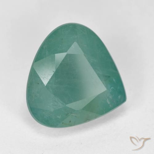 4.17 ct Turquoise Grandidierite Stone, Natural Grandidierite in Pear Facet Shape for Sale