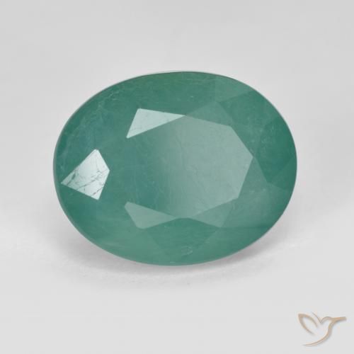 4.41 ct Turquoise Grandidierite Stone, Natural Grandidierite in Oval Facet Shape for Sale