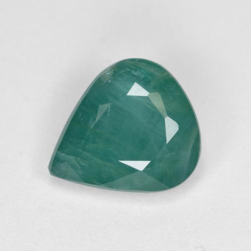 1.69 ct Turquoise Grandidierite Gemstone, Grandidierite Gem in Pear Facet Shape for Sale.