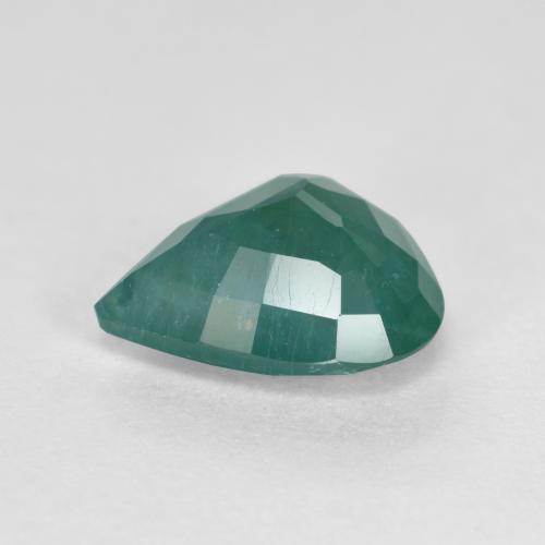 Grandidierite Gemstone in 8.9 x 7.9 mm Size for Sale, Grandidierite Stone in Dark Green Blue Color