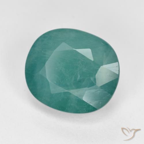 4.28 ct Turquoise Grandidierite Stone, Natural Grandidierite in Oval Facet Shape for Sale