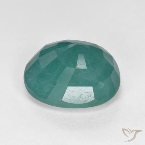 Grandidierite Gemstone in 11 x 9.5 mm Size for Sale, Grandidierite Stone in Turquoise Color