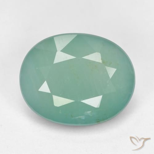 3.04 ct Turquoise Grandidierite Stone, Natural Grandidierite in Oval Facet Shape for Sale