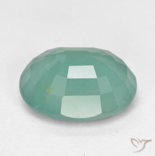 Grandidierite Gemstone in 10 x 8 mm (calibrated) Size for Sale, Grandidierite Stone in Medium Bluish Green Color