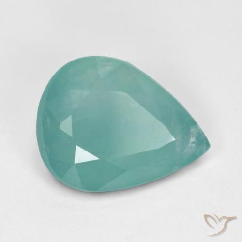 2.37 ct Blue Green Grandidierite, 10.8 x 8.3 mm Pear Cut From Madagascar, Photo A